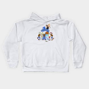 Zombies Chasing the Doctor Kids Hoodie